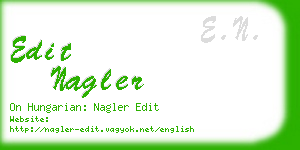 edit nagler business card
